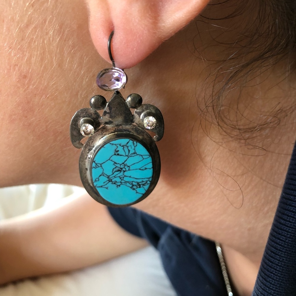 Vintage turquoise earrings